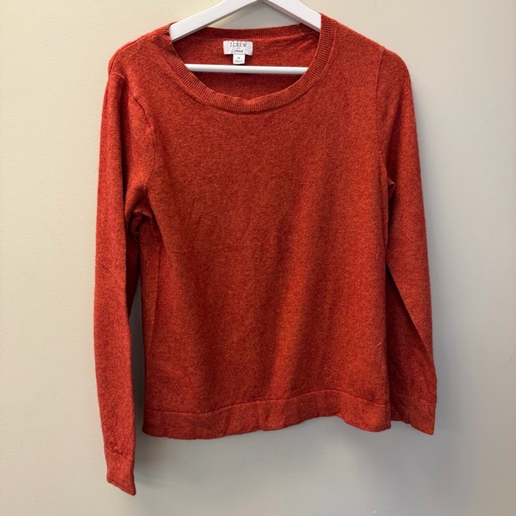 J. Crew Sweaters - J Crew Teddie Sweater Medium Merino Wool Blend Rust